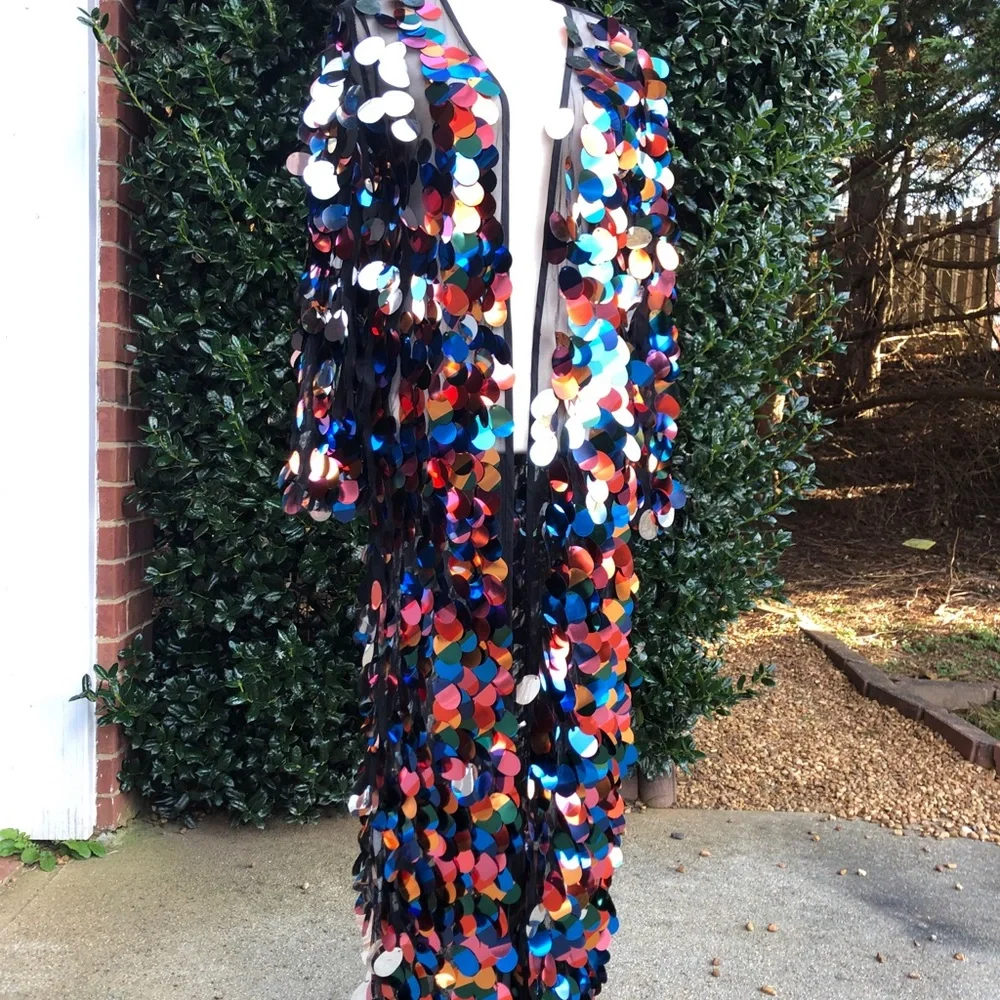 Sequin Show stopping Duster WITH POCKETS! - Picture 8 of 16